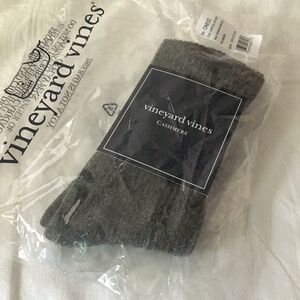 Vineyard Vines Fisherman Ribbed 100% cashmere socks